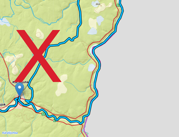 Endring av løype for FL-600